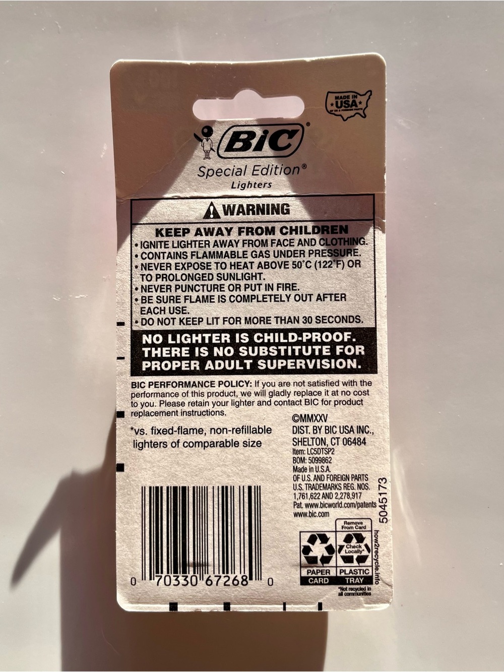 BIC Special Edition Patriotic Military Appreciation Lighters - 2 Pack - Picture 2 of 2